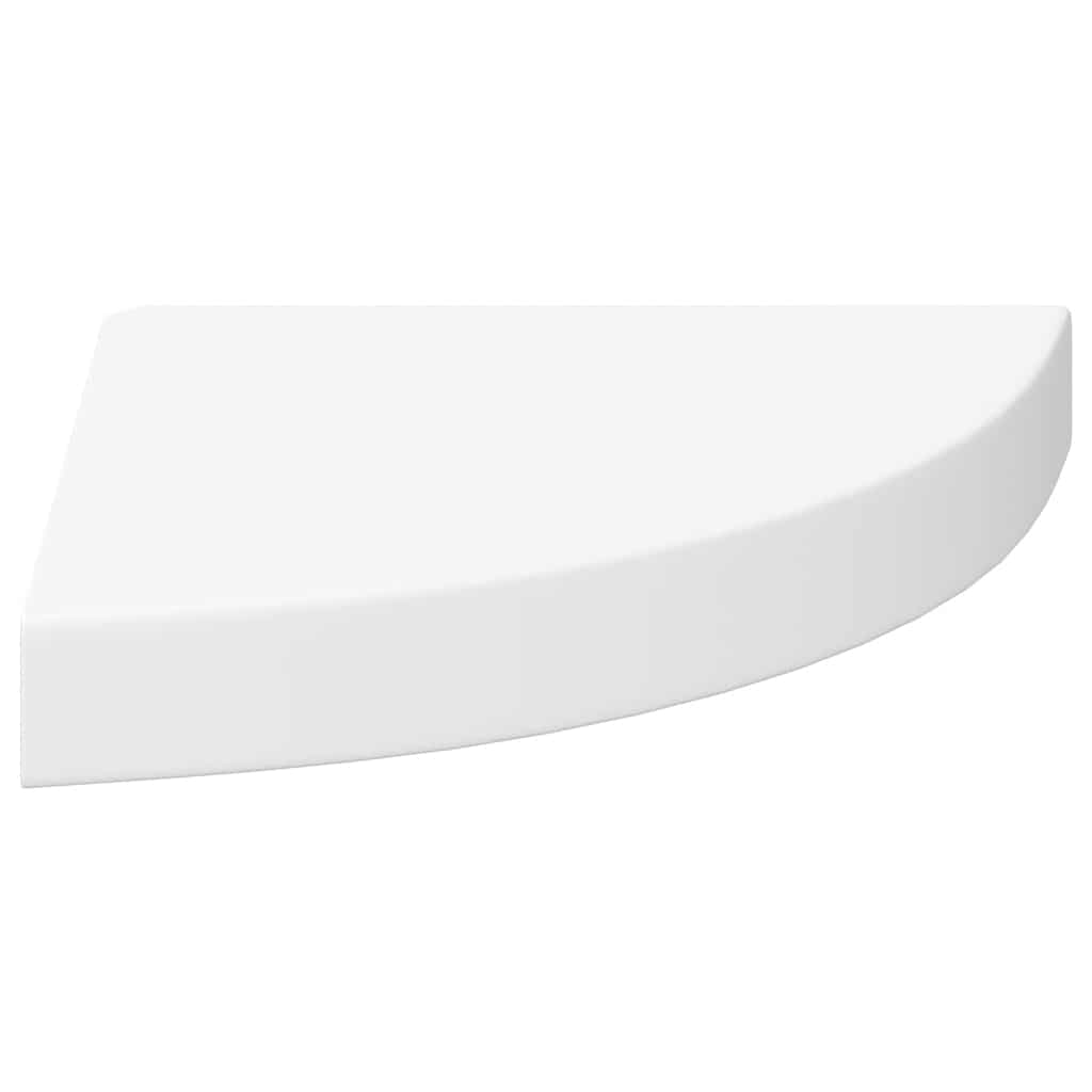 Plutajuće kutne police 4 kom bijele 25 x 25 x 3,8 cm MDF
