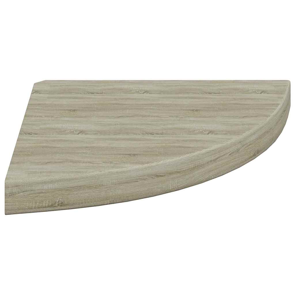 Plutajuća kutna polica boja hrasta 35 x 35 x 3,8 cm MDF