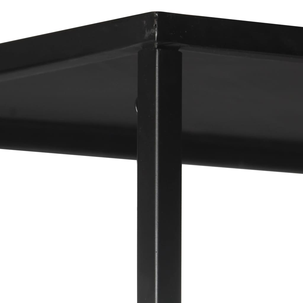 Ormarić za knjige 60x35x180 cm od grubog drva manga i željeza