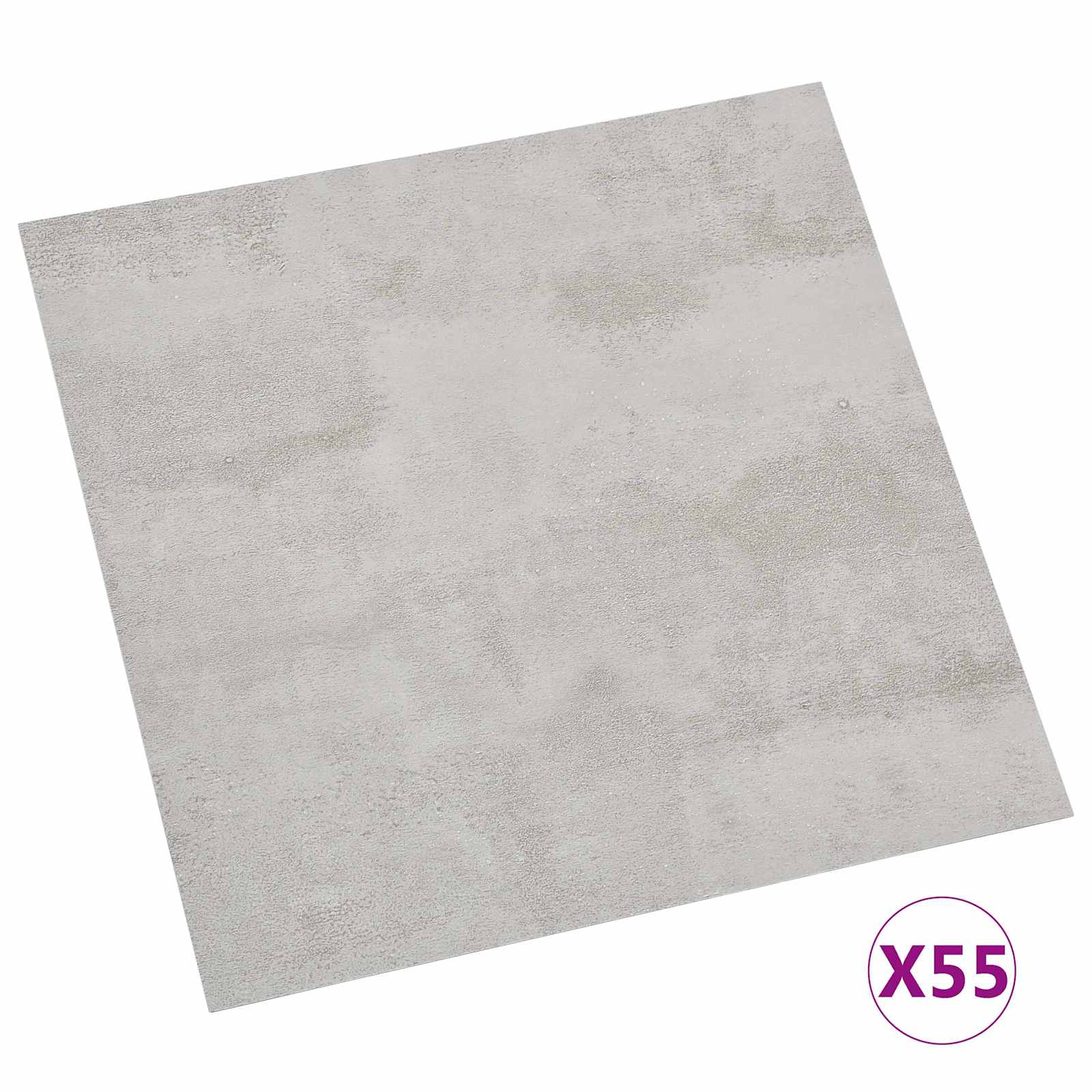 Podne daske 5,11 m² 55 pcs PVC Siva i Svijetlosiva