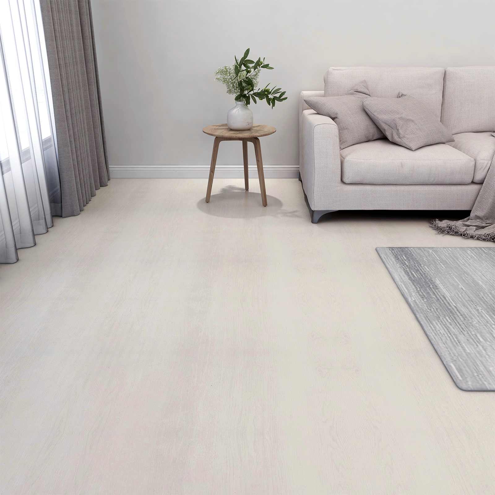 Podne daske 5,11 m² 55 pcs PVC Svijetla bež