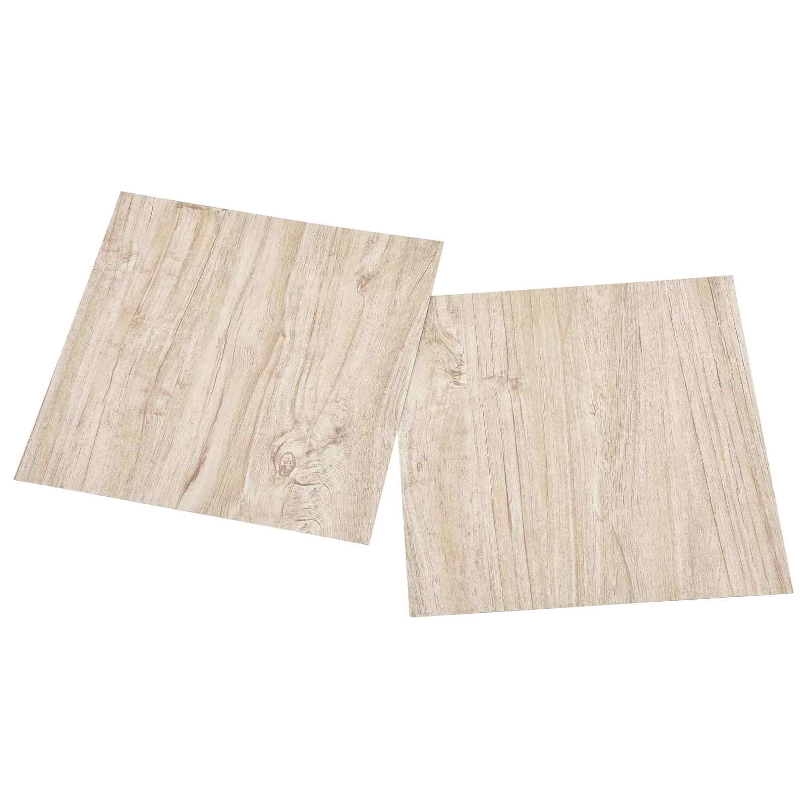 Podne daske 5,11 m² 55 pcs PVC Bijela i drvena boja