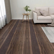 Podne daske 55 pcs Tamno smeđa 5,11 m² PVC