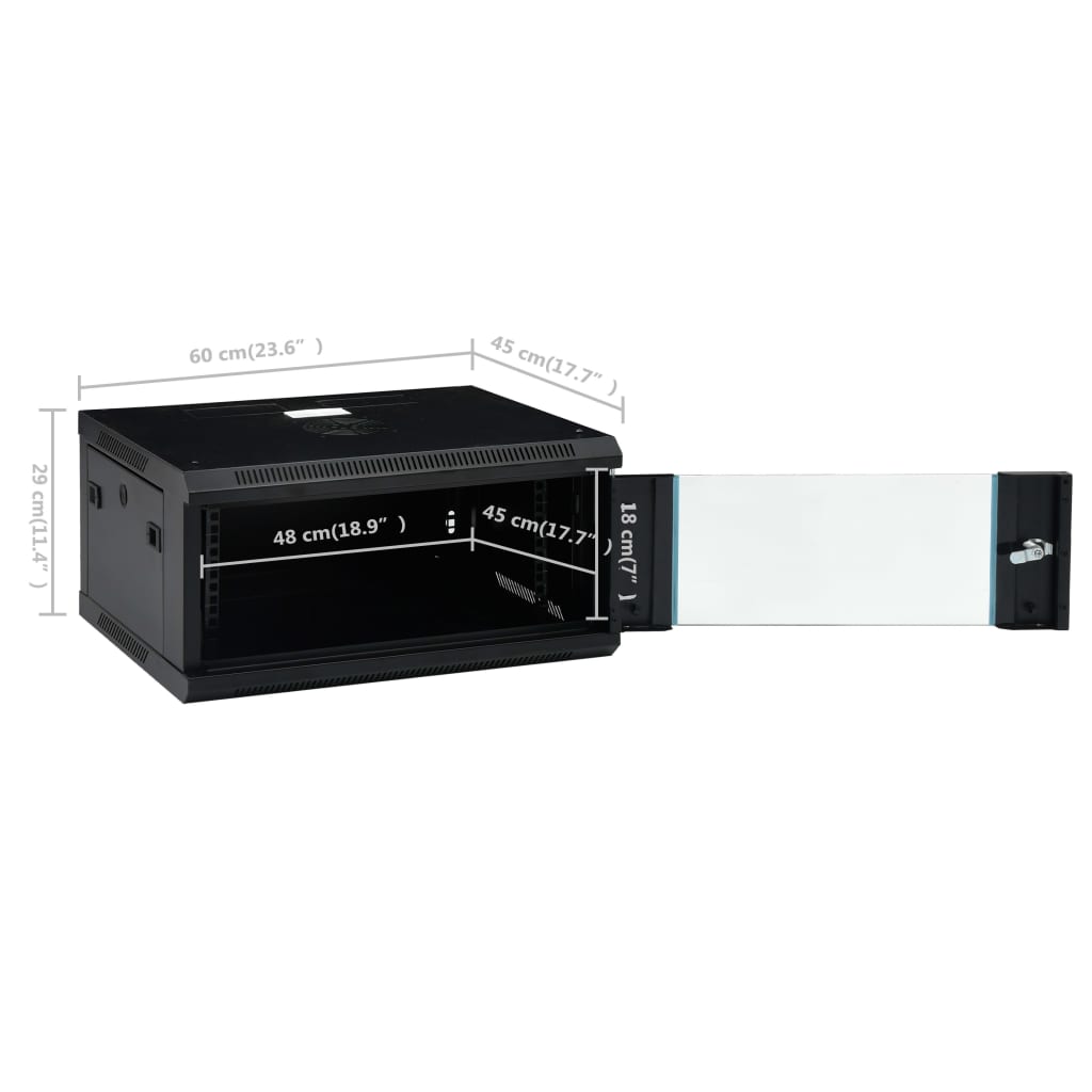 Zidni komunikacijski ormar 4U 19 " IP20 600 x 450 x 285 mm