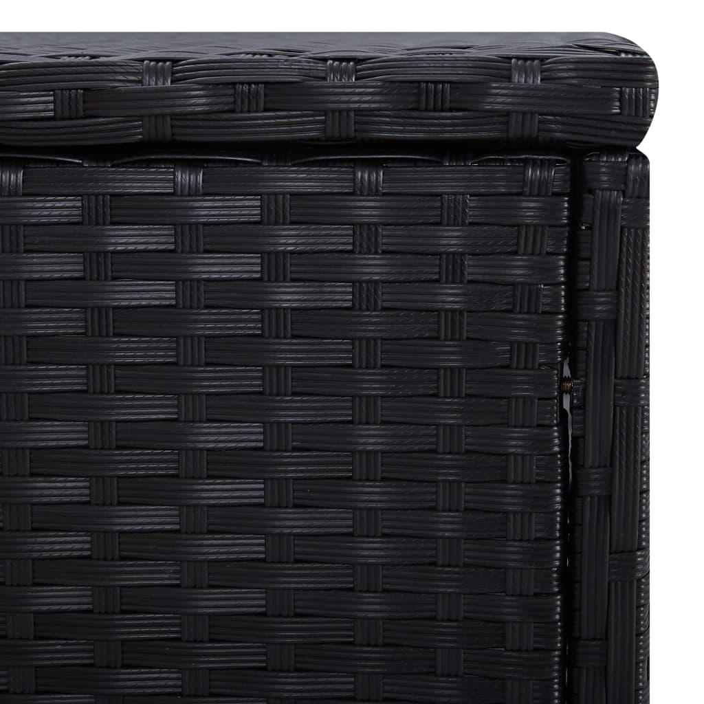 Ležaljka za sunčanje s jastukom i stolićem od poliratana plava