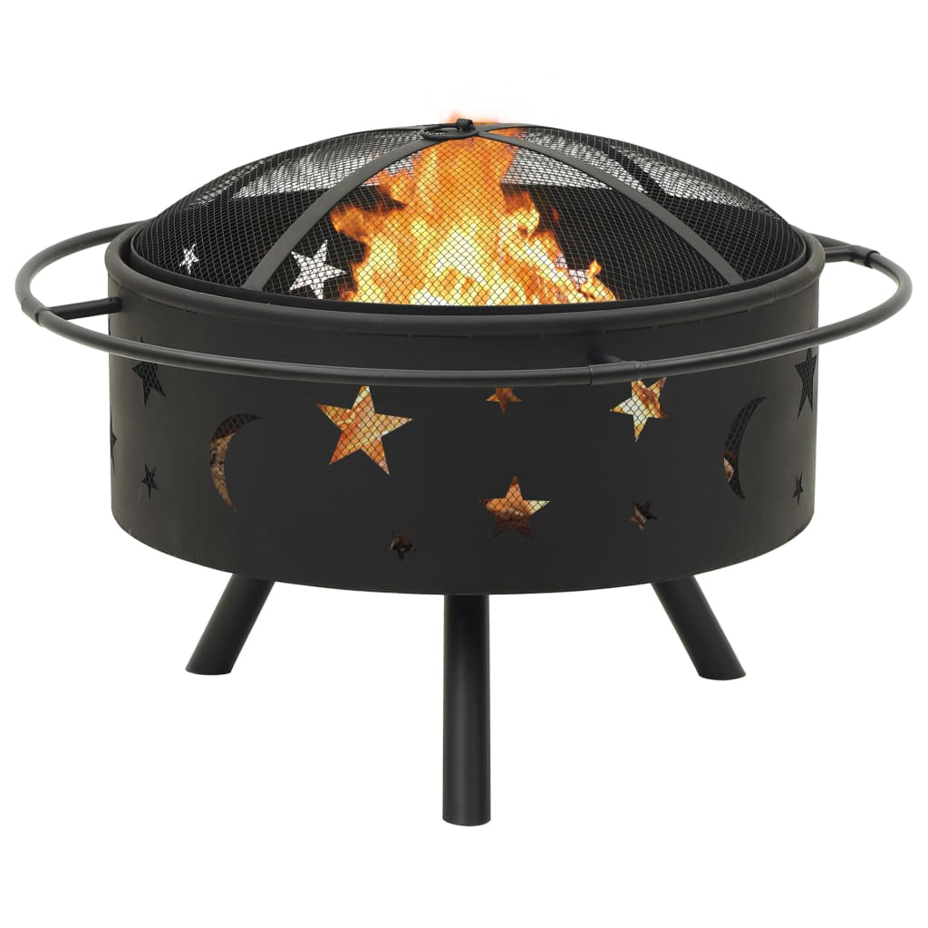 Posuda za vatru sa žaračem 76 cm XXL čelična