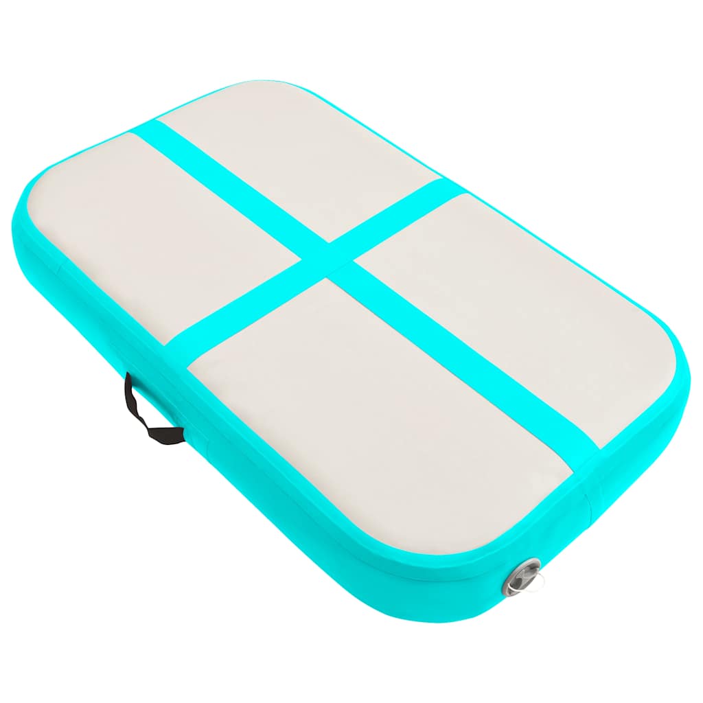 Strunjača na napuhavanje s crpkom 60 x 100 x 10 cm PVC zelena