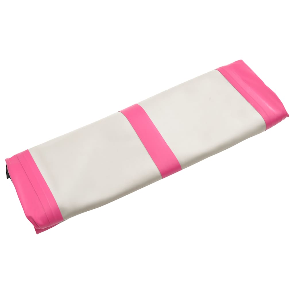 Strunjača na napuhavanje s crpkom 60 x 100 x 15 cm PVC roza