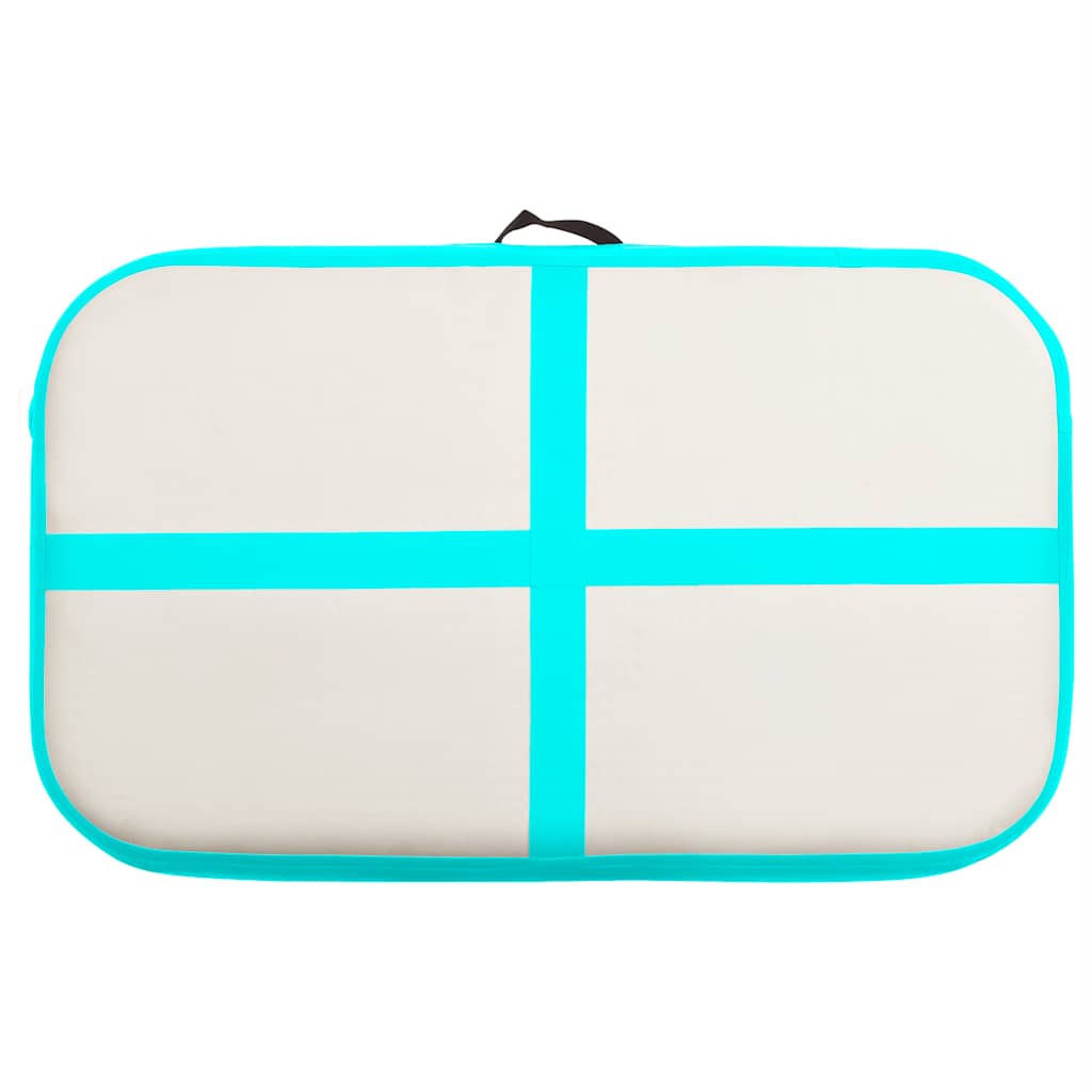 Strunjača na napuhavanje s crpkom 60 x 100 x 15 cm PVC zelena