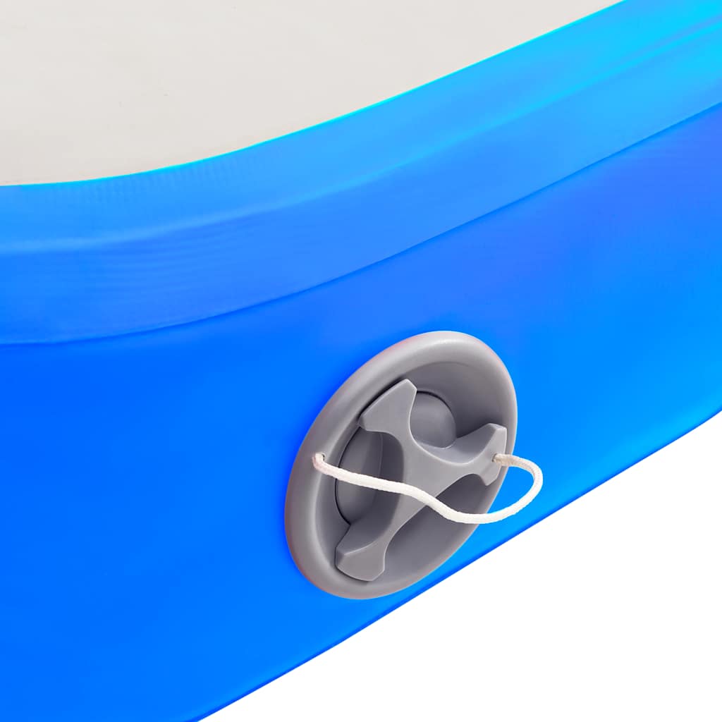 Strunjača na napuhavanje s crpkom 400 x 100 x 15 cm PVC plava