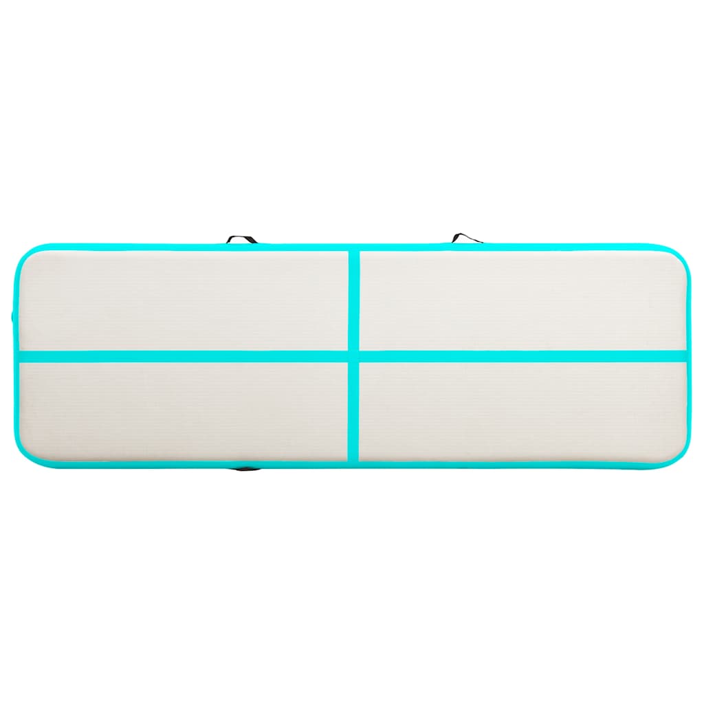 Strunjača na napuhavanje s crpkom 500 x 100 x 15 cm PVC zelena