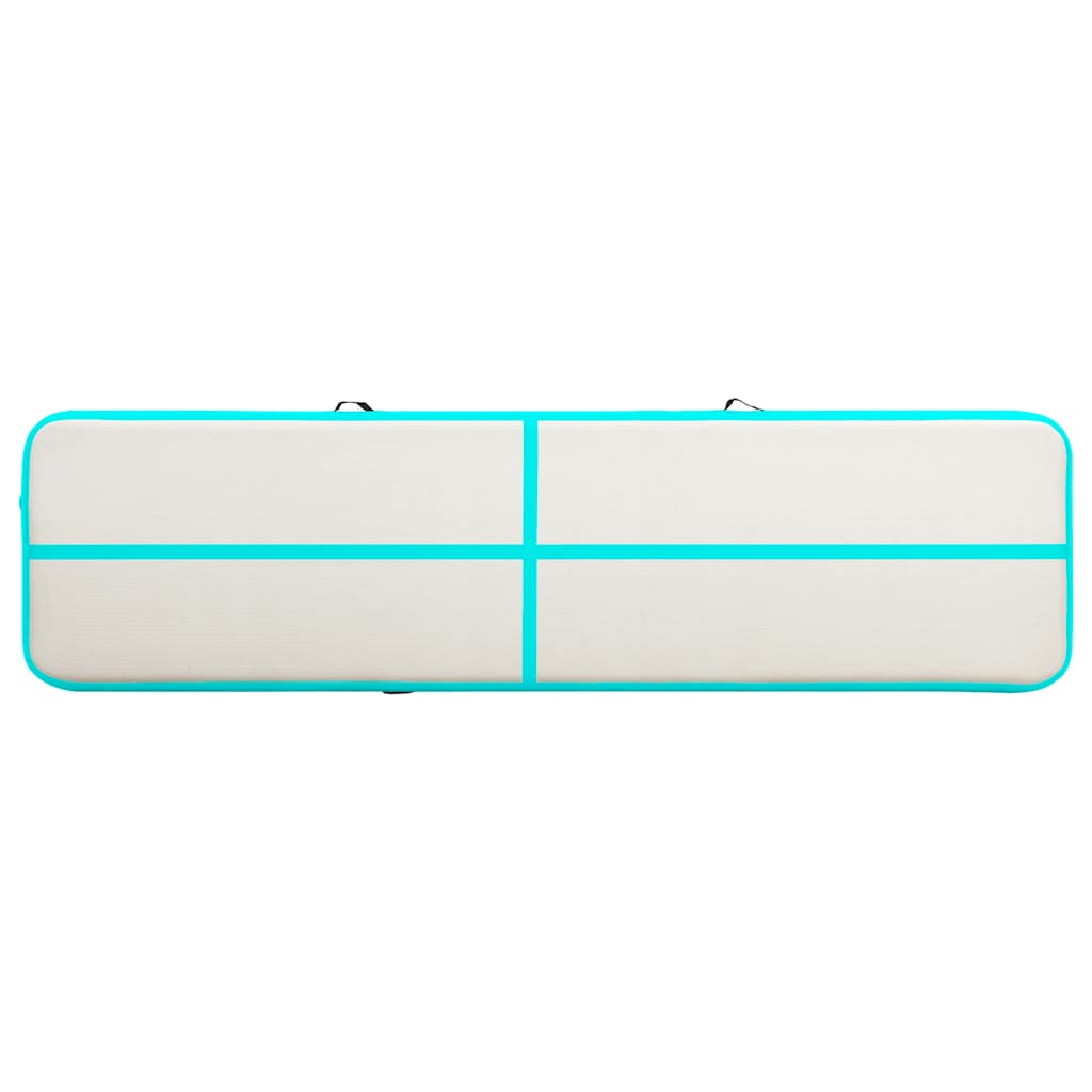 Strunjača na napuhavanje s crpkom 600 x 100 x 15 cm PVC zelena