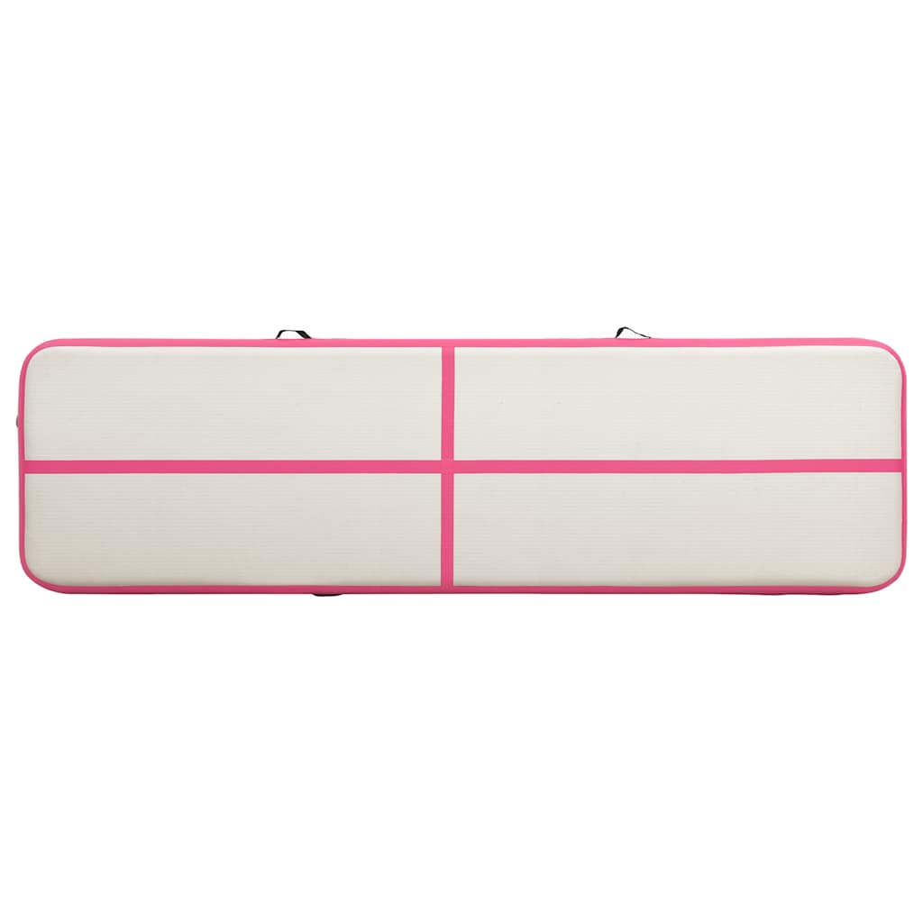 Strunjača na napuhavanje s crpkom 700 x 100 x 15 cm PVC roza