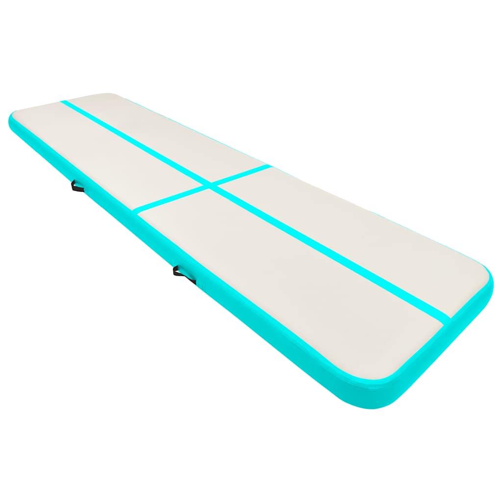 Strunjača na napuhavanje s crpkom 700 x 100 x 15 cm PVC zelena