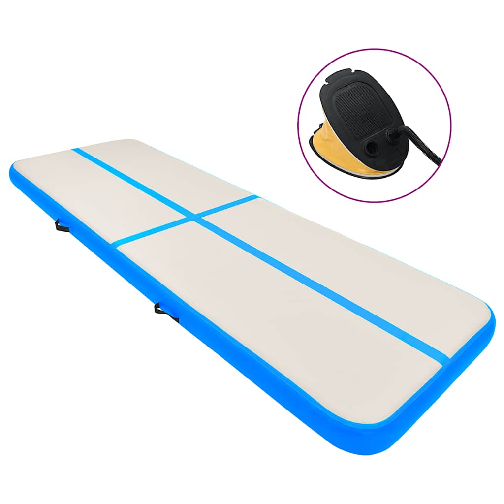 Strunjača na napuhavanje s crpkom 800 x 100 x 20 cm PVC plava