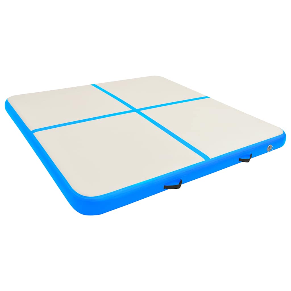 Strunjača na napuhavanje s crpkom 200 x 200 x 10 cm PVC plava