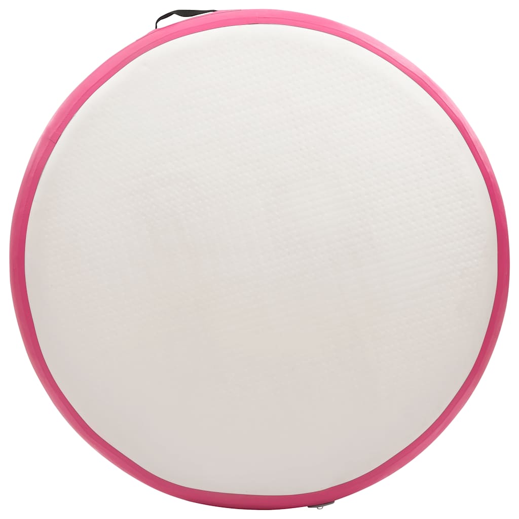 Gimnastička prostirka na napuhavanje 100x100x15 cm PVC roza