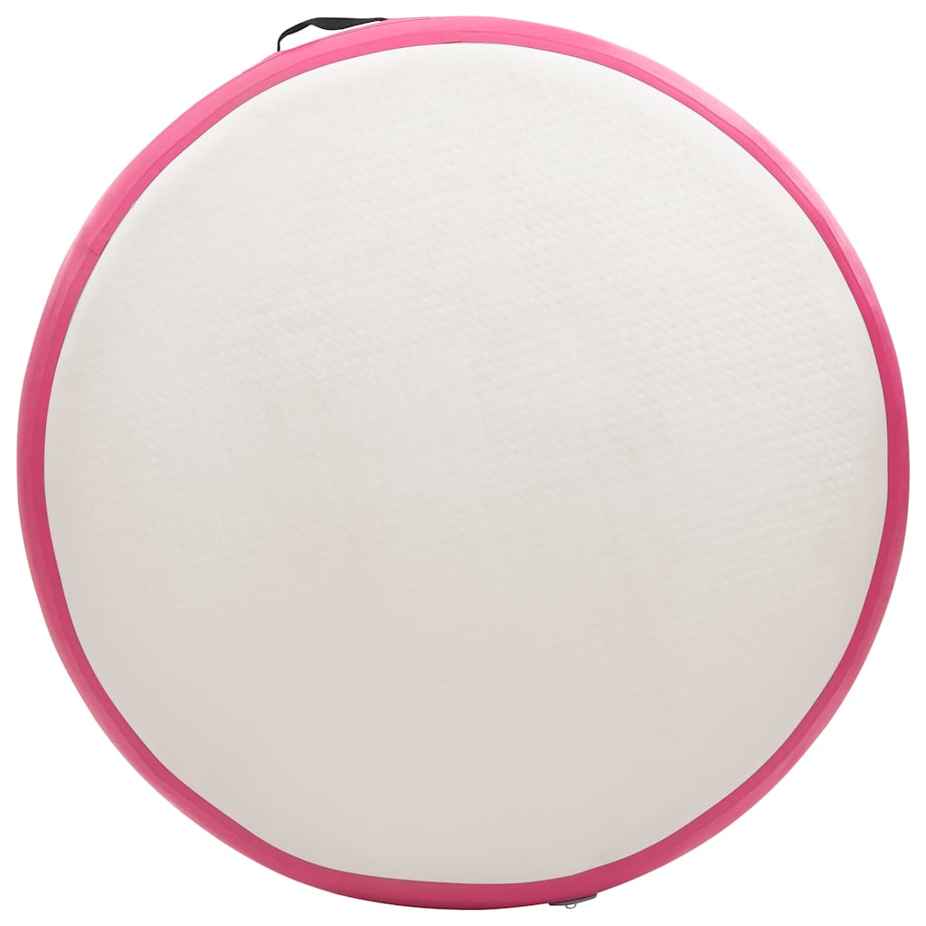 Gimnastička prostirka na napuhavanje 100x100x20 cm PVC roza