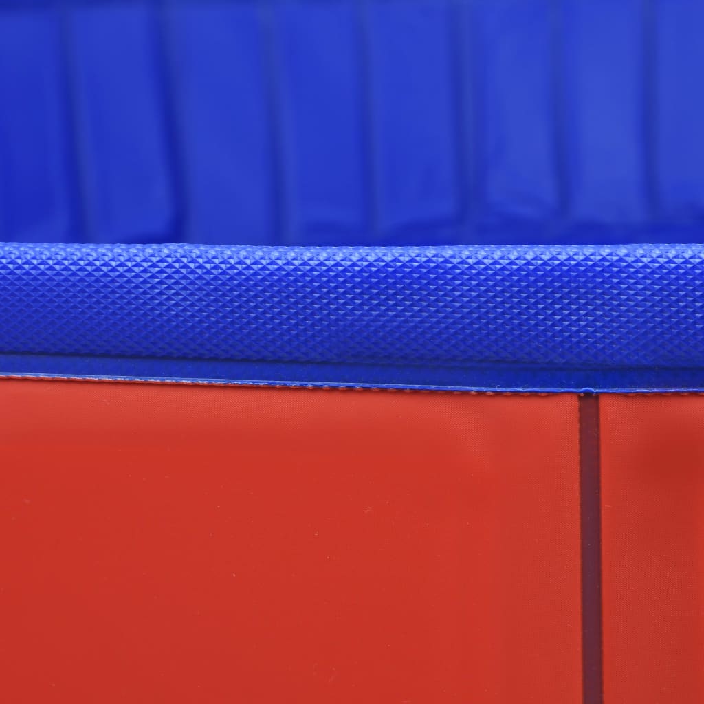 Sklopivi bazen za pse crveni 200 x 30 cm PVC
