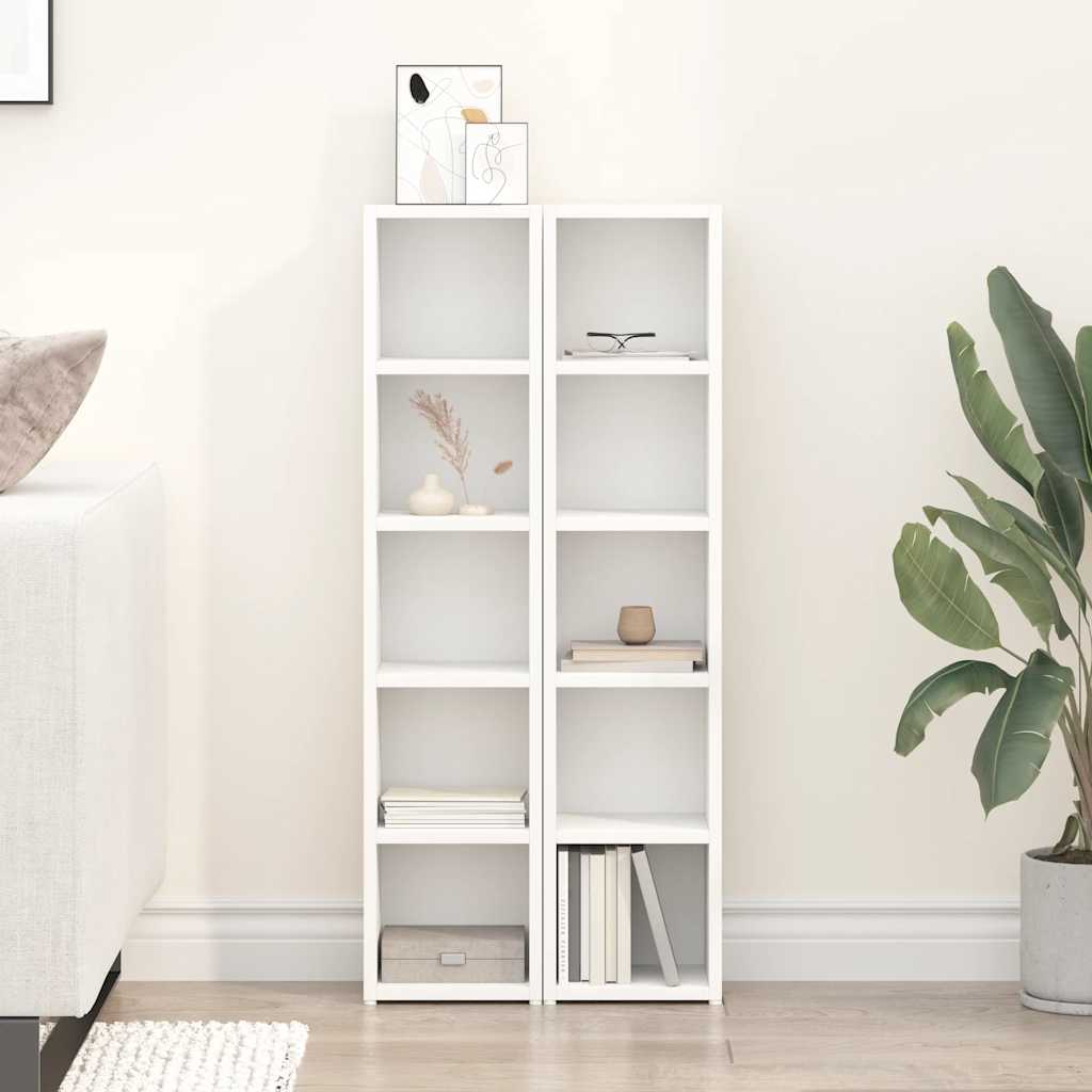Ormarići za CD-ove 2 kom bijeli 21 x 16 x 93,5 cm od iverice