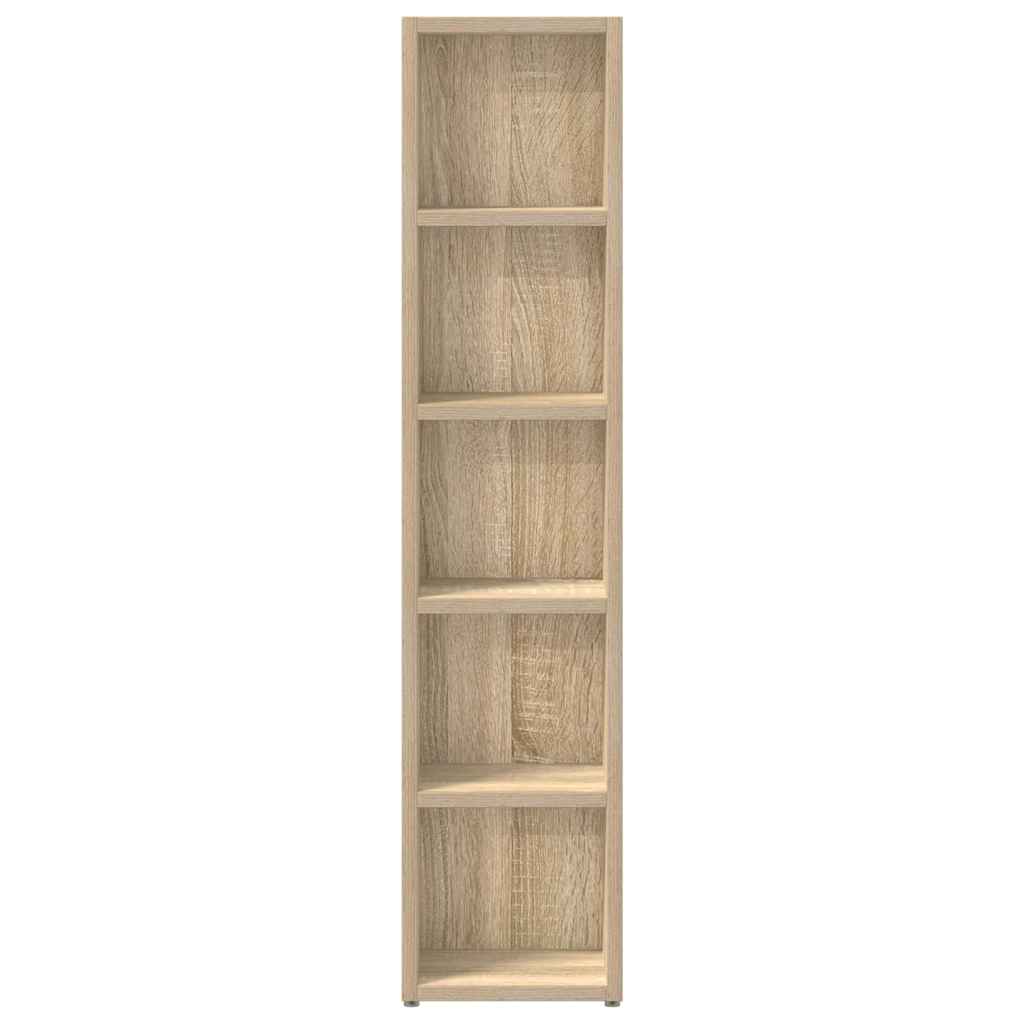 Ormarići za CD-ove 2 kom boja hrasta 21x16x93,5 cm od iverice