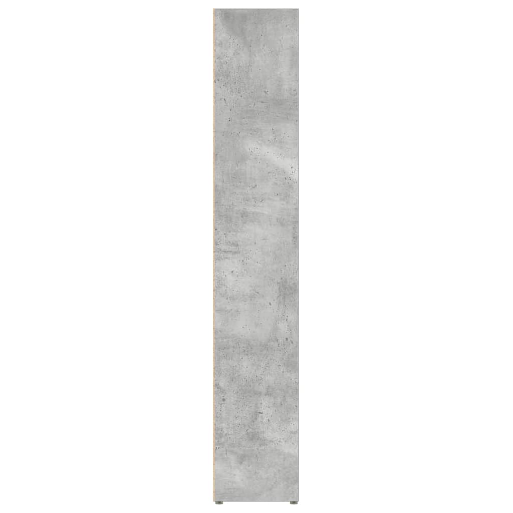 Ormarići za CD-ove 2 kom siva boja betona 21x16x93,5 cm iverica
