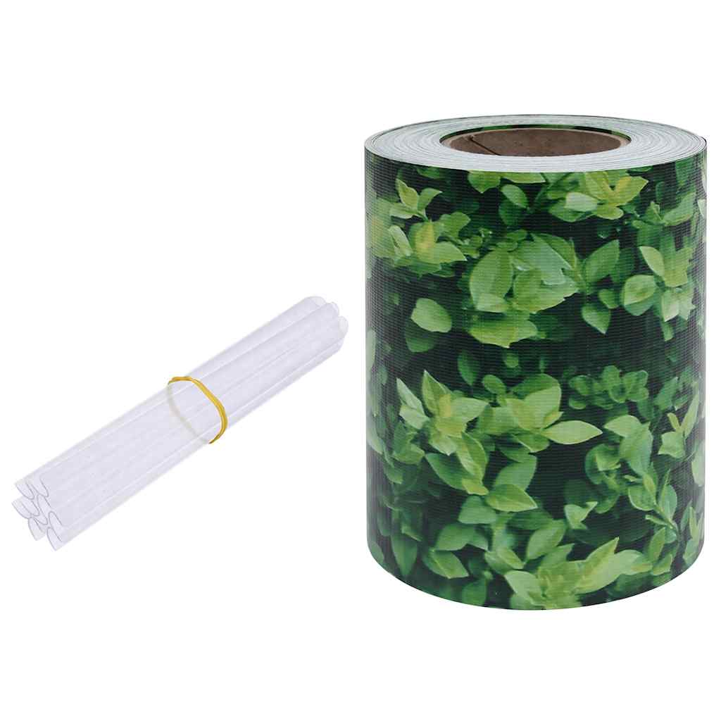 Vrtni zaslon za privatnost PVC 70 x 0,19 m zeleni