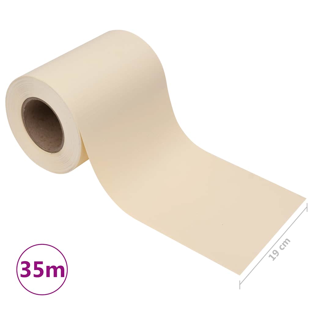 Vrtni zaslon za privatnost PVC 35 x 0,19 m krem