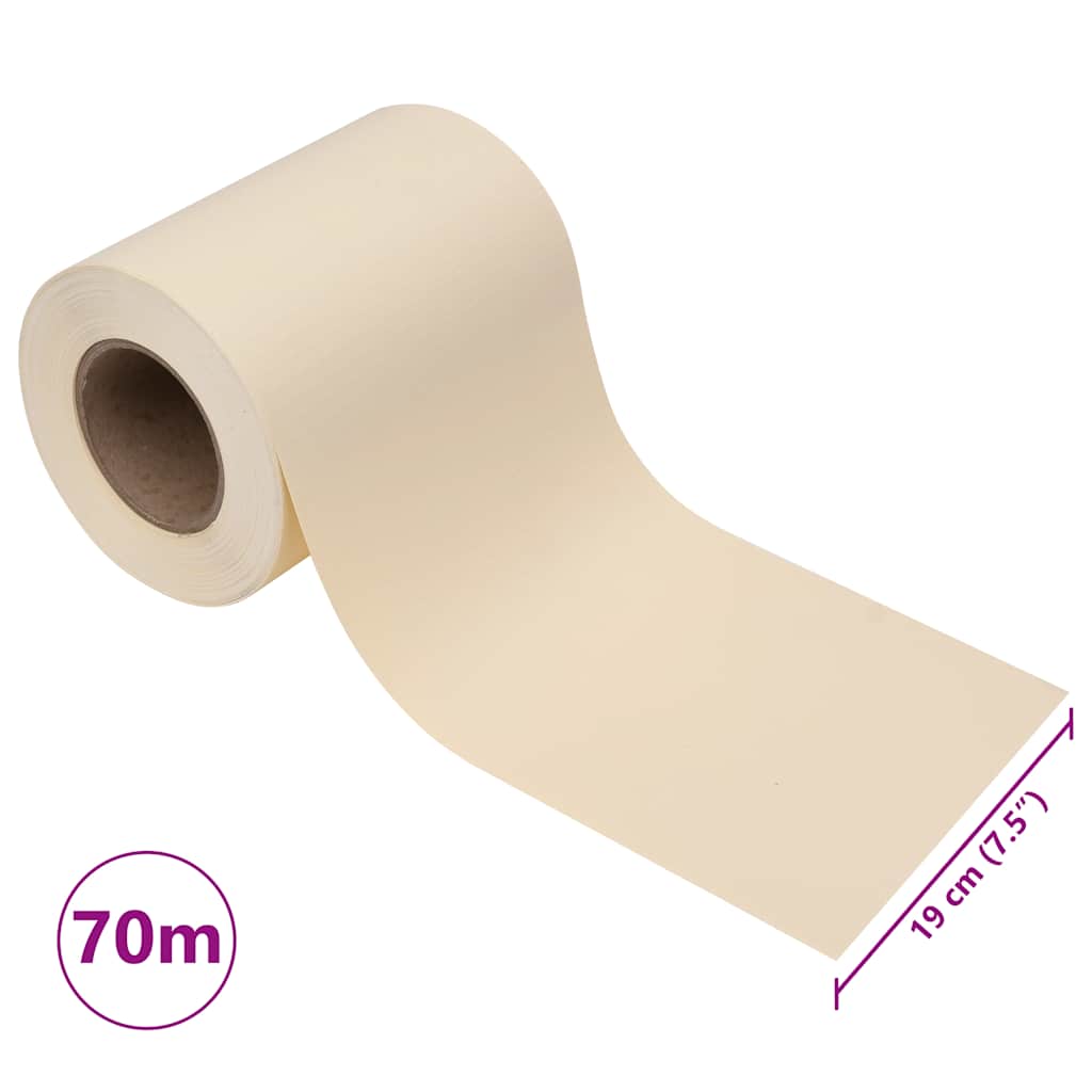 Vrtni zaslon za privatnost PVC 70 x 0,19 m krem