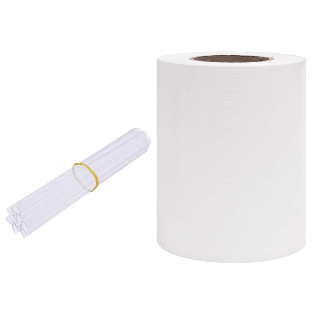 Vrtni zaslon za privatnost PVC 35 x 0,19 m bijeli