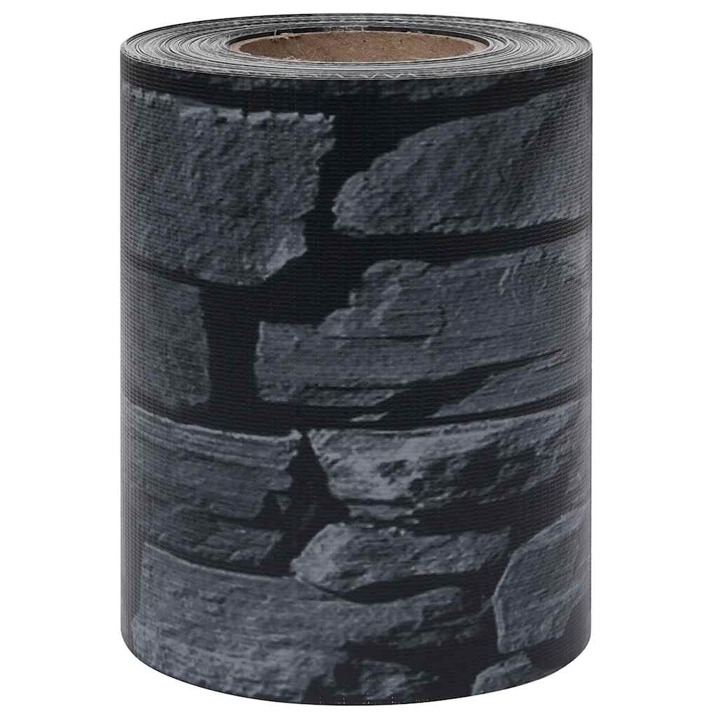 Vrtni zaslon za privatnost PVC 70 x 0,19 m sivi