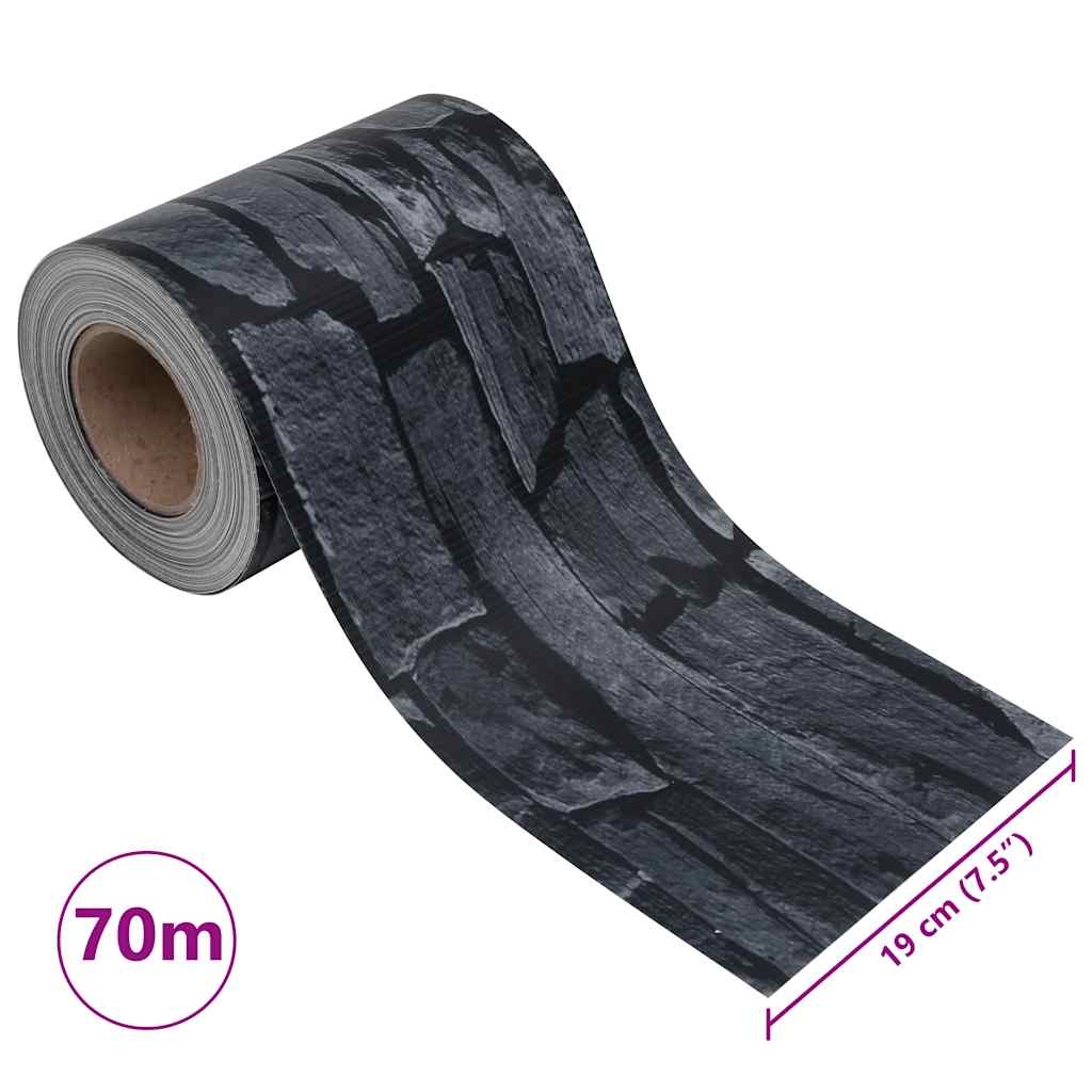 Vrtni zaslon za privatnost PVC 70 x 0,19 m sivi