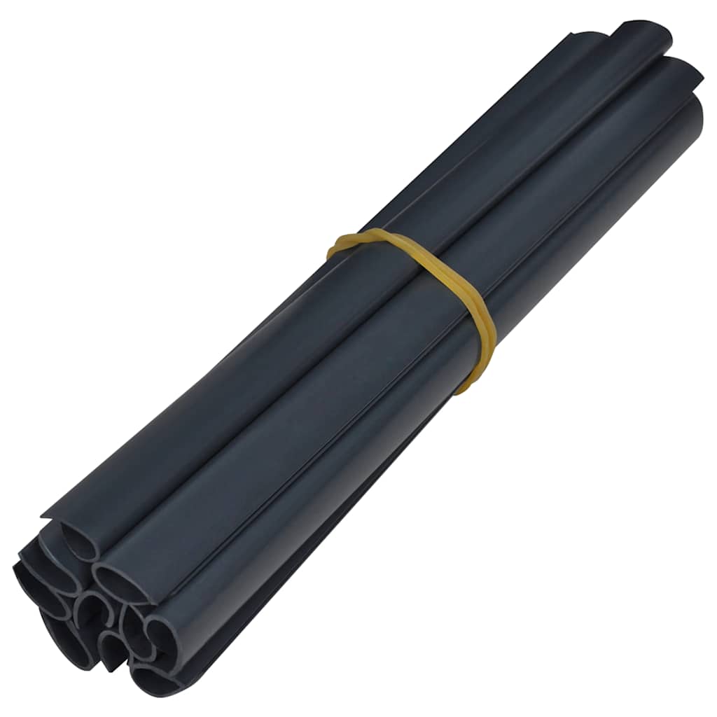 Vrtni zaslon za privatnost PVC 35 x 0,19 m mat tamnosivi
