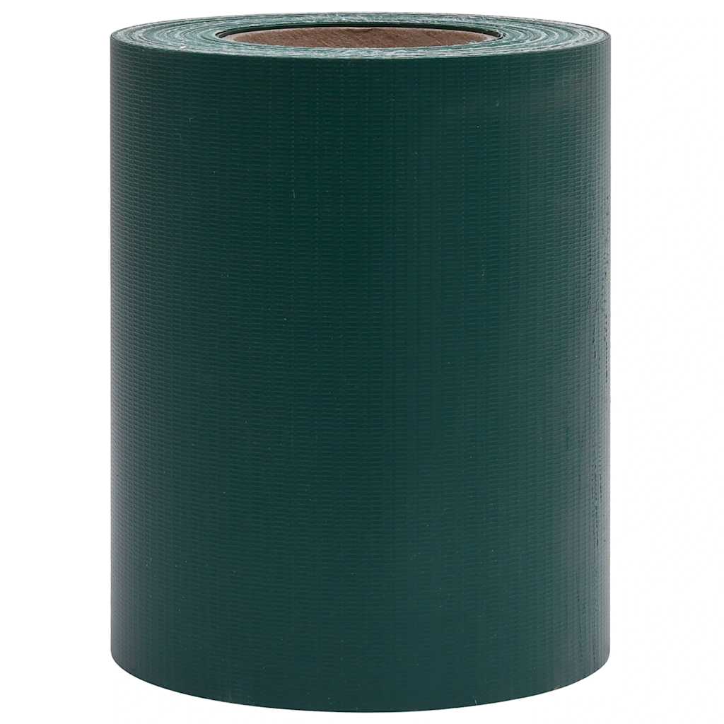 Vrtni zaslon za privatnost PVC 35 x 0,19 m mat zeleni