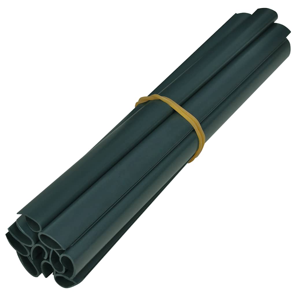 Vrtni zaslon za privatnost PVC 35 x 0,19 m mat zeleni