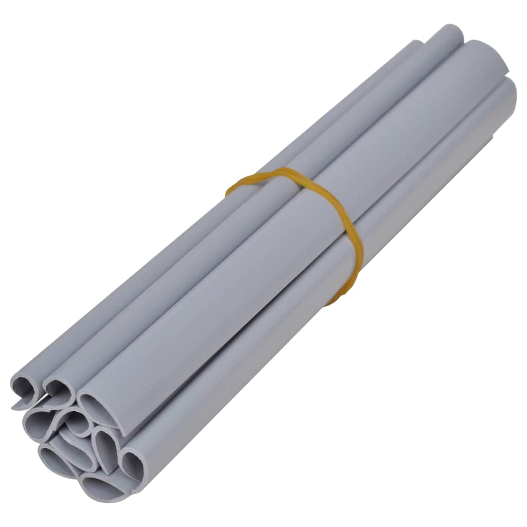 Vrtni zasloni za privatnost 4 kom PVC 35x0,19 m mat svjetlosivi