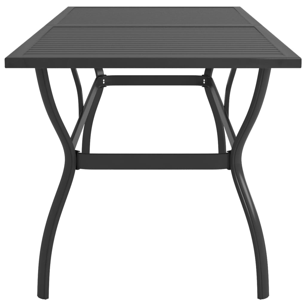 Vrtni stol antracit 190 x 80 x 72 cm čelični