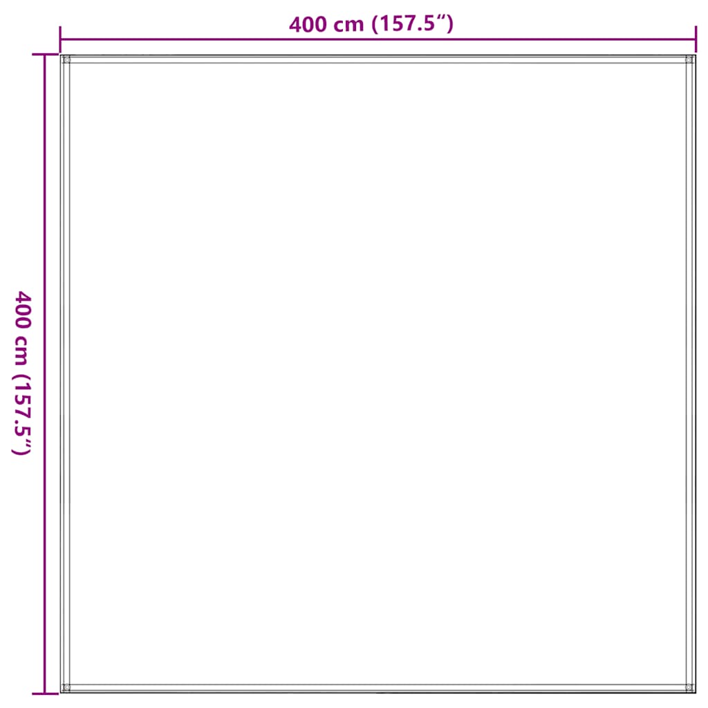 Tepih za šator 400 x 400 cm antracit