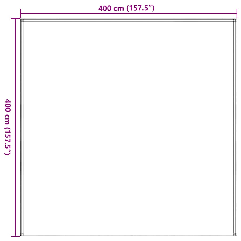Tepih za šator 400 x 400 cm plavi HDPE