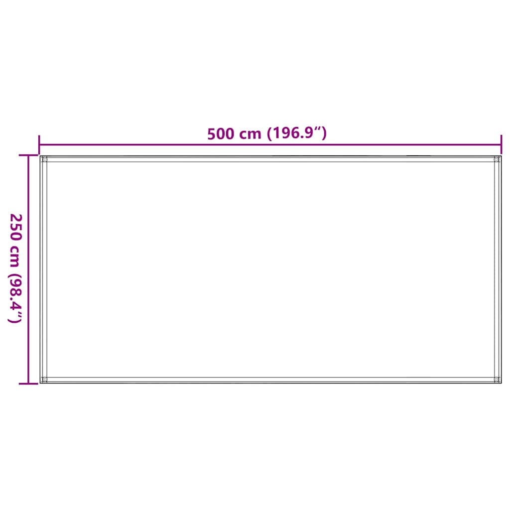 Tepih za šator 250 x 500 cm smeđe-sivi