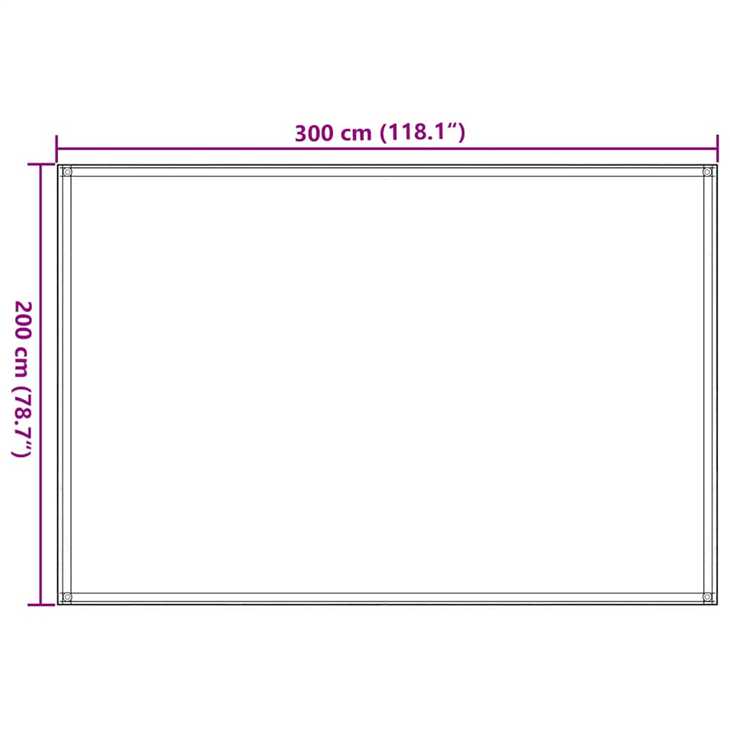 Tepih za šator 200 x 300 cm bež