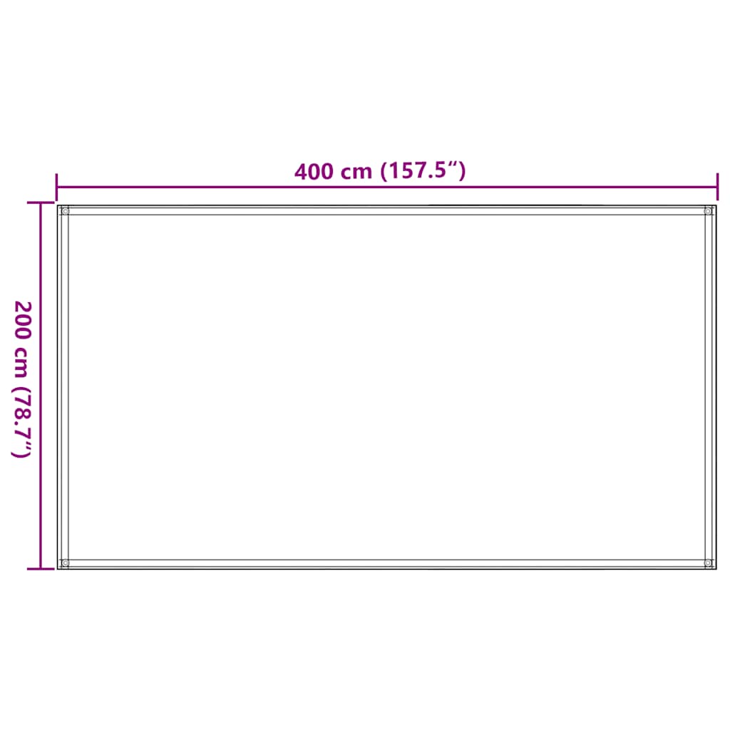 Tepih za šator 200 x 400 cm bež