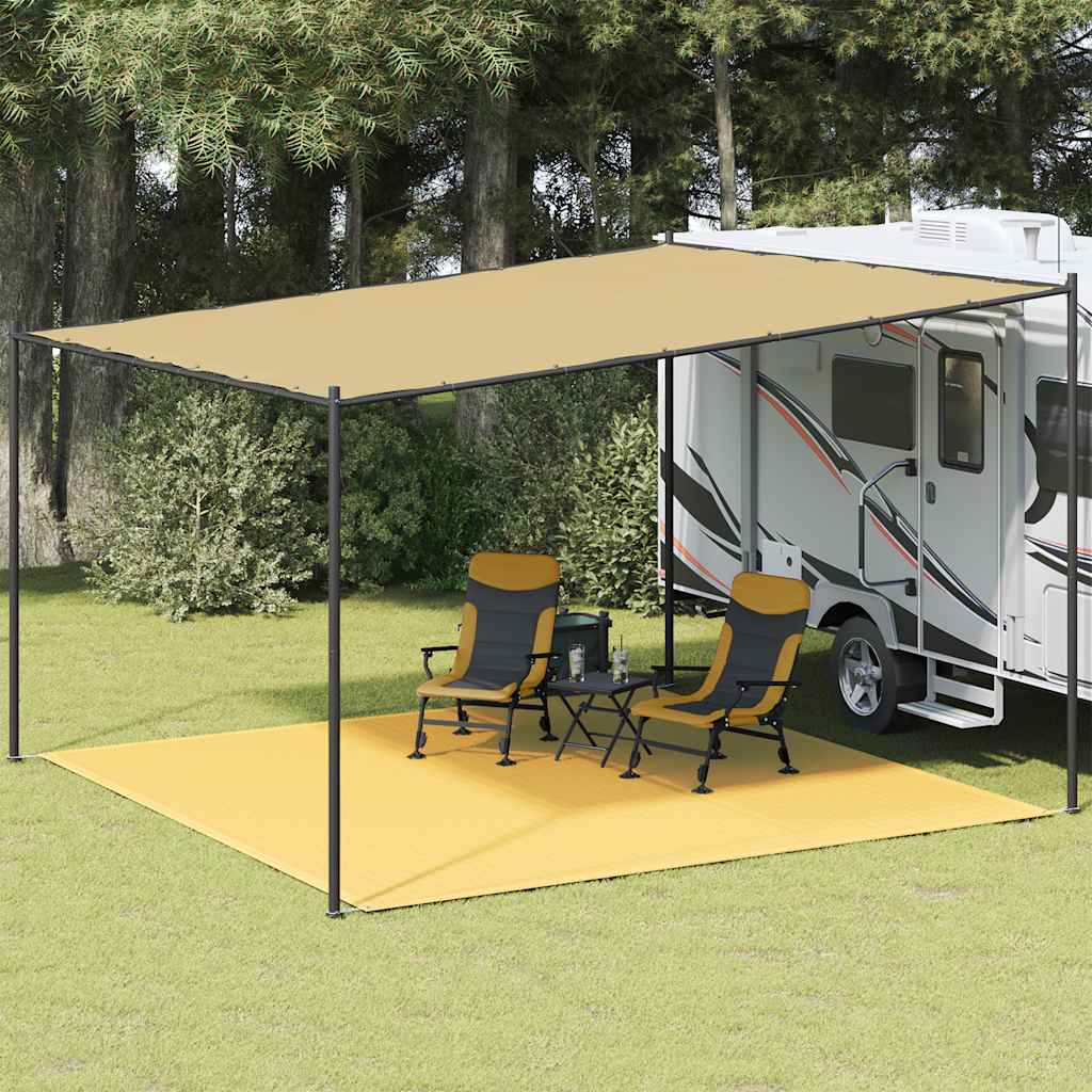 Tepih za šator 400 x 400 cm bež