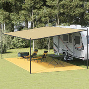Tepih za šator bež 400 x 800 cm HDPE