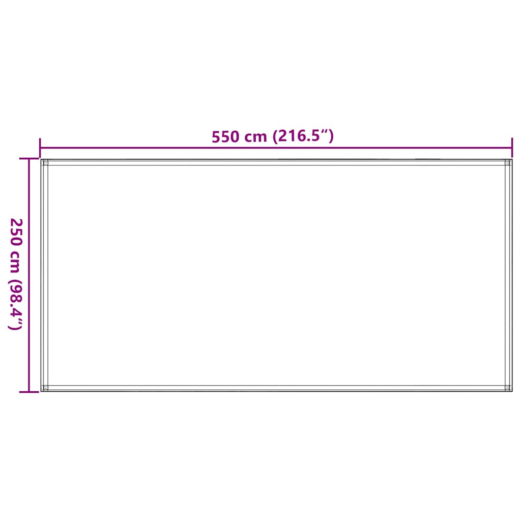 Tepih za šator 250 x 600 cm smeđi
