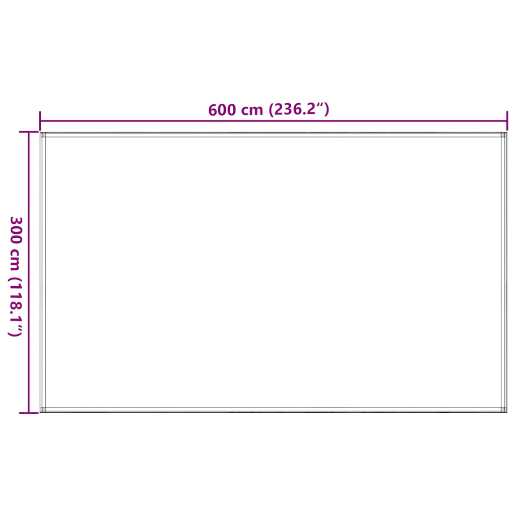 Tepih za šator 300 x 600 cm smeđi
