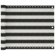 Balkonski zastor HDPE 75 x 500 cm antracit i bijeli