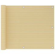 Balkonski zastor bež 75 x 400 cm HDPE
