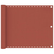Balkonski zastor terakota 75 x 400 cm HDPE
