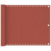 Balkonski zastor terakota 75 x 600 cm HDPE